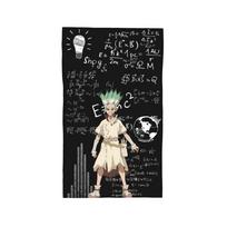 Senku Ishigami Dr Stone apan Anime Soft Face Towel Quick Dry Pool Bath Cotton Towels Breathable W30*H60(CM)