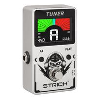 STRICH Guitar Tuner Pedal with Large Color Screen Precise Chromatic Drop True Bypass for Electric Guitars Basses - Tuning, 430-450Hz A4, &