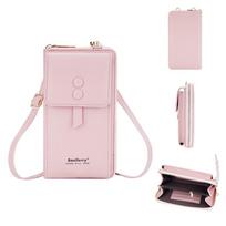 „Baellerry Fashion Moterų pečių krepšiai“ Dirbtinės odos „Messenger Crossbody“ krepšys moterims Klasikiniai telefonų krepšiai Piniginė 19*11*5cm rožinė