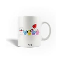 Keramikinis puodelis - BTS - BT21 - 30cl - Galima plauti indaplovėje - Baltas