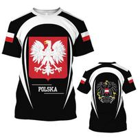 Lenkijos marškinėliai vyrams 3D vėliava Polska Graphic Print marškinėliai Madingi negabaričiai trumpomis rankovėmis vintažiniai viršutiniai marškinėliai Vyriški drabužiai S
