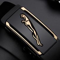 Men's Belt Genuine Leather Automatic Buckle Toothless and Holeless Young Middle Aged and Young Business Cowhide Belt Men's Suit Belt 105cm