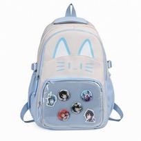 Elementary School Students Third To Sixth Grade Schoolbag Girl Cartoon Backpack Large Capacity Campus Backpack mėlyna