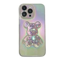 Suitable for Color-plated IPhone16 Phone Case, Three-dimensional Violent Bear Apple 15proMax Soft Case 14 Anti-drop Protective Case iPhone15