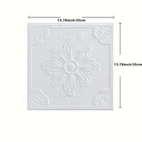 35 * 35 cm Neperšlampamas lovos kambario dekoras Dekoravimo tapetai Apsaugos nuo susidūrimo Nulupkite ir klijuokite lubas 3D sienų lipdukai fonas Pagrindinis puslapis 5pcs 35x35cm