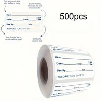 500 vnt. Maisto šaldiklio etiketės, datos saugojimo lipdukai 1,97*1 colio, Maisto etikečių lipdukai, Buteliukų etiketės, Lipnūs etiketės 500pcs