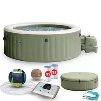 Inflatable SPA hot tub with hydromassage for 4 people 196x71 cm premium accessories, INTEX 28426NP
