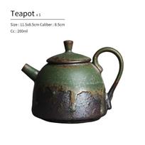 200ml Japanese Ceramic Teapot Kiln Change Simple Kung Fu Tea Set