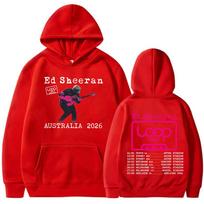 Ed Sheeran Loop Tour Australija 2026 Tour Prekės Su Gobtuvu Gerbėjų Dovanos Vyrams Moterims Madingi Laisvalaikio Harajuku Dydeli Gobtuviniai Marškinėliai S