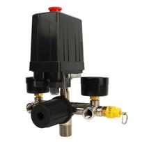 Air Compressor Pressure Switch 0 To 180PSI Precise Control Pressure Valve Regulator with Gauge