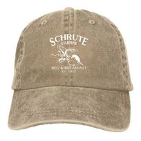 Schrute Farms Bed and Breakfast Kepurės su snapeliu Kepurė su snapeliu The Office Apsauga nuo saulės Kaubojiškos kepurės vyrams Trucker Kepurė tėčiui One Size