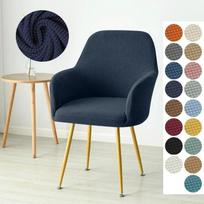 Polar Fleece High Arm Chair Cover Stretch Spandex Dining Chair Covers Armchair Cover Kitchen Seat Covers For El Home Party 1pc Chair Cover