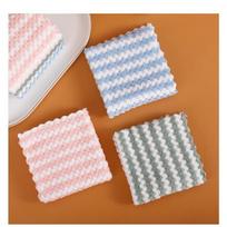 5/10/20pcs Kitchen Dish Cloth Super Absorbent Cleaning Cloth Non-Stick Oil Anti-Grease Wiping Rags Household Cleaning Towels 5pcs