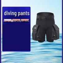 WATERTIME Multi-Pocket Neoprene Diving Shorts L juoda