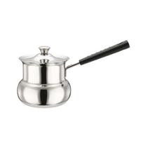 Coffee Pot Stainless Steel Milk Warmer with Cool Handle Small Saucepan for Butter Melting And Sauces Portable Espresso Maker for Home Restaurant Cafe XS A
