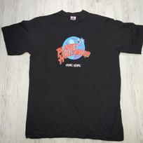 90's Planet Hollywood Hong Kong Black Graphic 100% Cotton T-shirt Mens Tees Top Size L 1991 Retro Vintage XL
