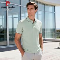 Pierre Cardin vyriški trumpomis rankovėmis polo marškinėliai 3XL šviesiai žalios spalvos