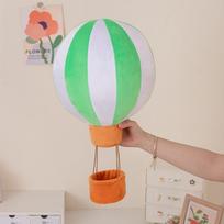 PP medvilnės spalvingas karšto oro baliono žaislas, tikroviška prikimšta oro baliono lėlė, namų dekoras 20cm žalia