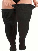 Plus Size Thigh High Socks For  - Extra Wide & Long Knit Thigh High Socks, Cozy Fits Thigh Circumfer juoda