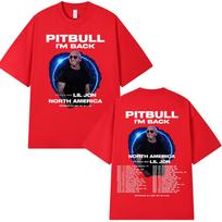 Reperis Pitbull Grįžta Tour 2026 Prekės Marškinėliai Šiaurės Amerika Koncerto Marškinėliai Gerbėjų Dovanos Unisex Moterų Mada Vintage Marškinėliai Viršutiniai Drabužiai S