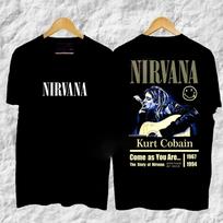 2026 Rock Band Shirt Nirvana Nevermind Thai Kurt Kuben Unisex Fashion Short Sleeve Cotton Shirt Rock Band Tshirt CartoonTops Tees S