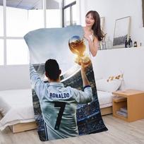 Sportininkas C-Ronaldo Mikropluošto Antklodė Greitai Džiūstantys Paplūdimio Rankšluosčiai Per didelis Spausdinimas Super sugeriantis Baseino Rankšluostis Antklodė W40*H60(CM) gray