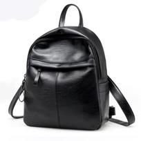 Moteriška madinga odinė paprasta mokyklinė kuprinė kelioninė kuprinė per petį mokyklinės kuprinės paauglėms mini kuprinė Mochila portfelis One Size juoda