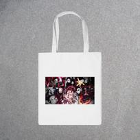 Demon Slayer Japonijos anime mados drobinis krepšys Harajuku Goth Top Didelės talpos Moteriški krepšiai Vintažinė rankinė Balta pečių krepšys 24*26cm