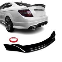 R-style Spoileris ant Bagažinės dangčio, skirtas Mercedes C204 coupe (11-15), juodas blizgus