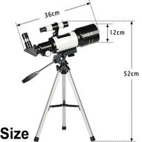 Astronominis teleskopas F30070 150x priartinantis HD lauko monokulis su trikoju