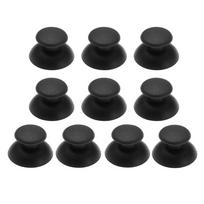 10vnt. PS3 analoginių stick'ų dangteliai Analoginių stick'ų keitimo rinkinys Juodi