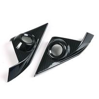 Carbon Fiber Look Door A-pillar Tweeter Cover Trim for Honda Civic 10th 2016-21