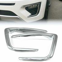 2x Chrome Front Fog Light Lamp Cover Trim For Ford Expedition 2018-2021 XLT MAX