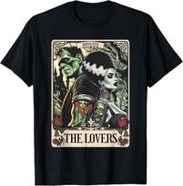 The Monster Frankenstein And Bride The Lovers Tarot Card T-Shirt 3XL