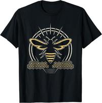 NEW LIMITED Vintage Beekeeper Retro Honey Bee Beehive T-Shirt Tops Tee 4XL
