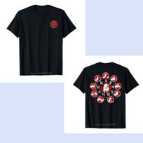 Bujinkan Ninjutsu Ninja Nine Hand Seals Kuji In T-shirt Double Side Brand Design Tshirt Summer New Print Man Cotton Fashion Tees S