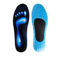 Memory Foam Sport Insoles for Men Women Shoe Inserts Pad Soft Breathable Sneakers Running Silicone Gel Cushion Orthopedic Insole EU35-36(230mm) mėlyna