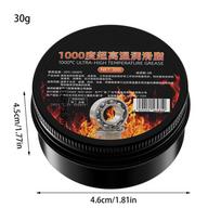 30/100ml Anti Seize Copper Thread Grease black Grease Lubricant Bolt Hub Gear Grease For Car Brake Pad Anti-rust