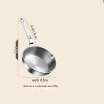Wutuo 316 Stainless Steel Coating-Free Frying Pan