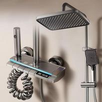 TLXT Digital Shower Faucet Set with Ambient Light