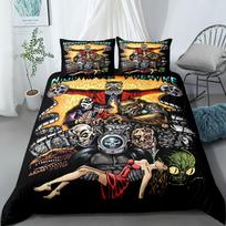 Cuphead Mugman Retro Duvet Cover Set Without Sheet King Queen Double Full Twin Single Size Bed Linen Set EU Single(135*200cm)3pcs