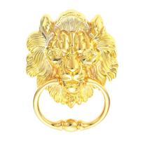 DRELD 155mm Big Lion Head Drop Ring Furniture Handle Bright Chrome Wood Chair Sofa Door Pull Handle Knob Retro Style Silver Gold auksas