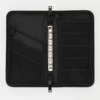 MUJI Polyester Passport and Card Holder juoda