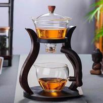 Fully Automatic Glass Kung Fu Tea Set Lazy   Magnetic Suction Fawn Heat-resistant pot ruda