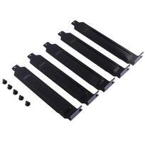 5Pcs/Lot Black Metal Slot Covers Dust Filter Blanking Plate For Pci One Size