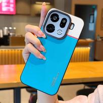Dėklas Oppo Find X9 ir X9 Pro Kontrastingos spalvos Matinės odos Pakeltas lęšio apsaugas Minkštas telefono laikiklis Galinis dangtelis OPPO Find X9