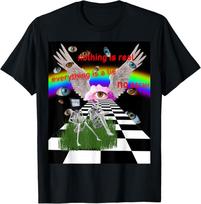YK Surreal Skeleton Eye TShirt Nothing Is Real Weirdcore Aesthetic Streetwear Cotton Unisex Graphic Tee 4XL