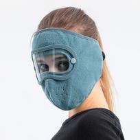 Nauja šilta kaukė Shake Fleece Riding Windproof Goggles Mist Proof Mask mėlyna