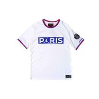 Jordan Paris Saint-Germain Crest Patch Short Sleeve T-Shirt Men Tops White BQ8359-100 L