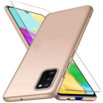 Protective Case - PROSHOP - Samsung Galaxy A41 - Flexible - Gold - Matte Silicone - Lightweight auksas